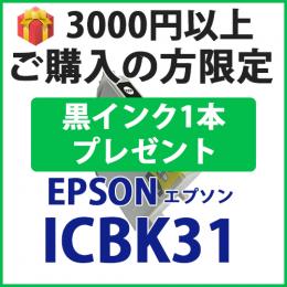 [プレゼント] 1本黒インクプレゼント　3000円以上ご購入の方限定　ICBK31